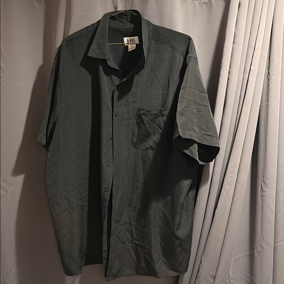 Men's Black Casual Button Down Shirt - Picture 1 of 6